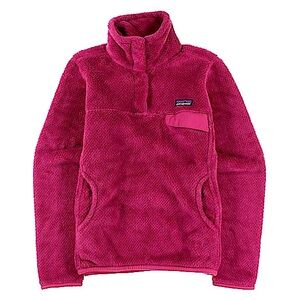 Patagonia Rubellite Star Pink Re-Tool Snap-T Pullover Fleece Sweater Top